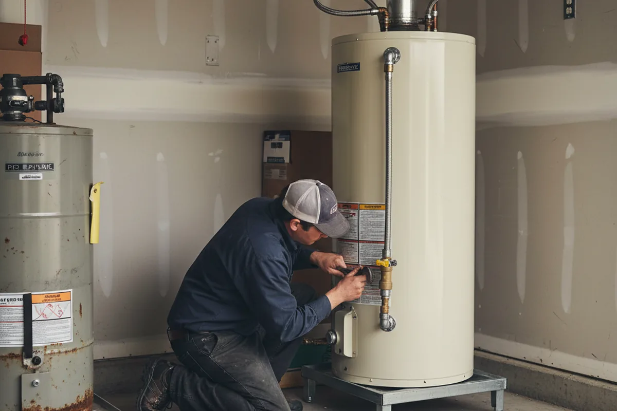 Water heater and shutoff valve replacement in Alcoa